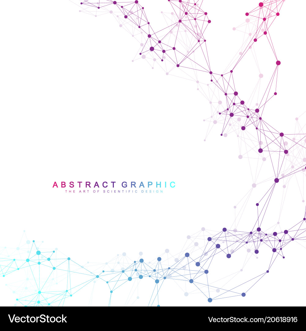 Structure molecule and communication dna atom Structure molecule and communication dna atom vector image