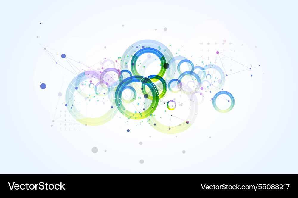 Abstract background with gradient circles Abstract background with gradient circles vector image