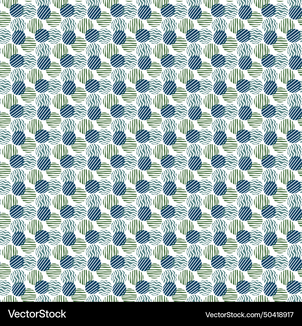 Different circle shape seamless pattern design Vector Image
