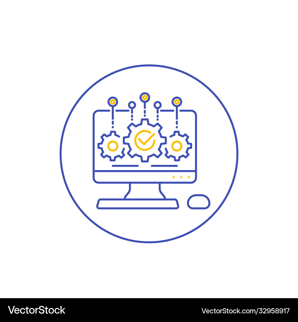 Software Integration Icon Vector Image