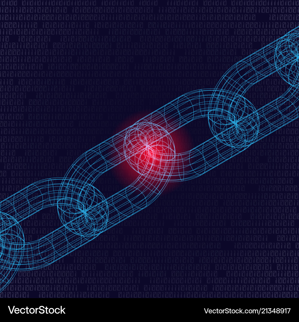 Weak chain background Weak chain background vector image