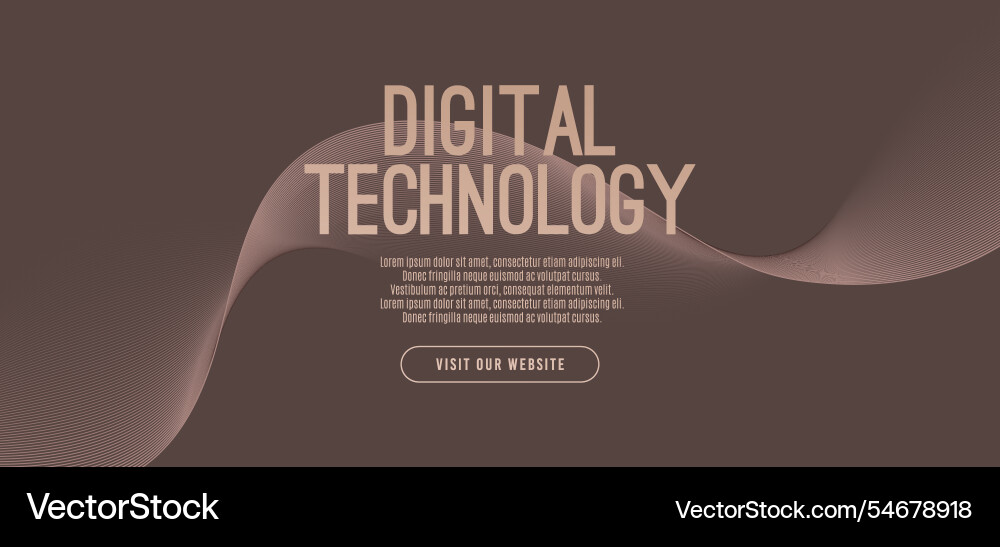 Mocha mousse abstract background digital tech Vector Image