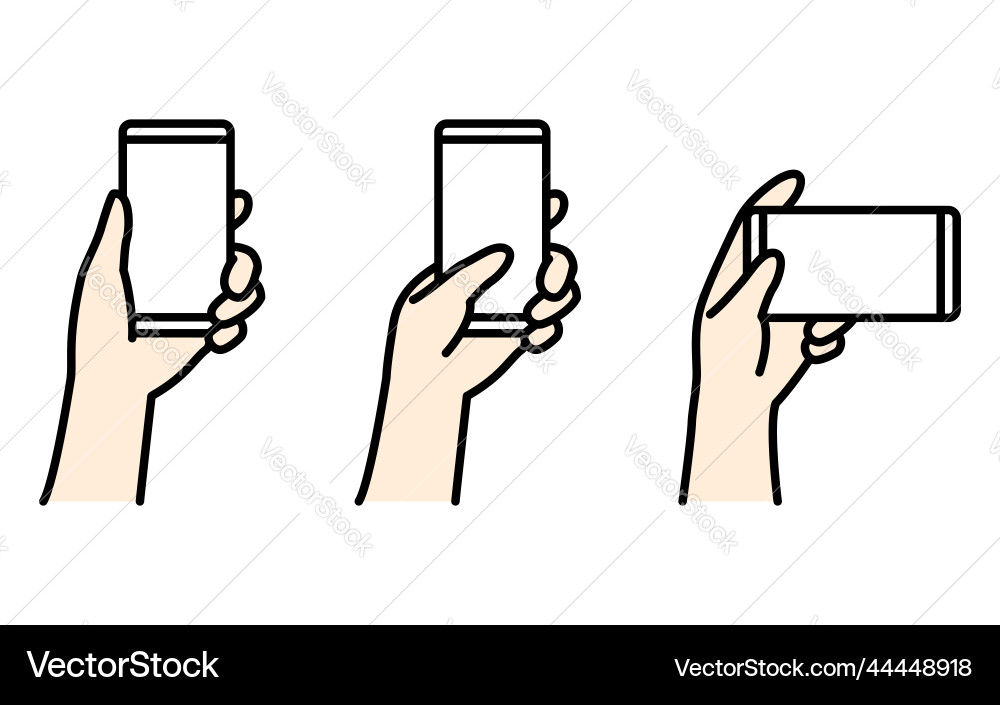 Vertical and horizontal set of for operating Vertical and horizontal set of for operating vector image