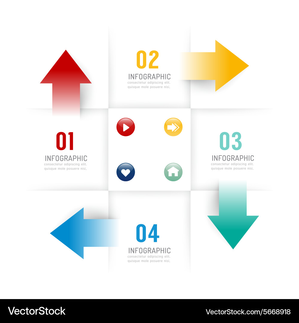 Workflow Diagram & Layout Options Vector Image