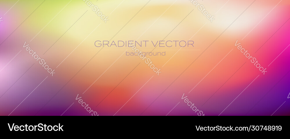 Blurred gradient soft transition colors vector image
