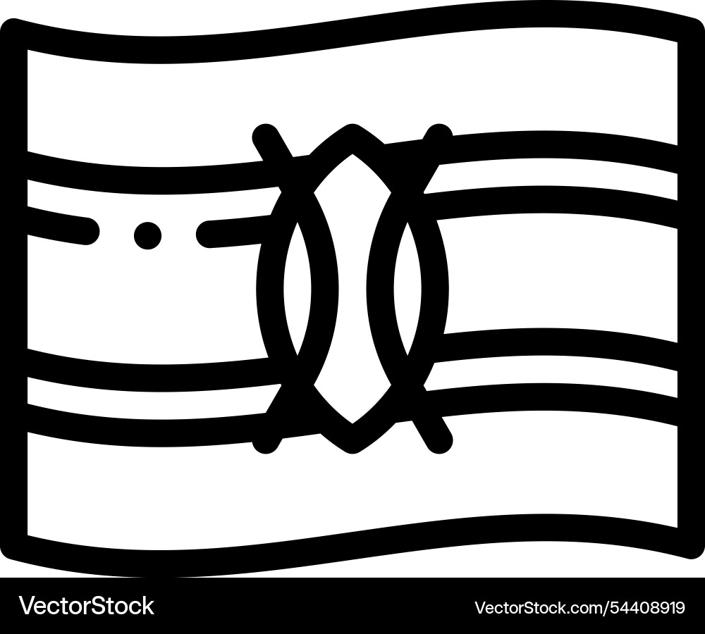 Kenya icon thin linear style design isolated Kenya icon thin linear style design isolated Vector Image