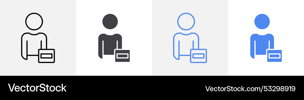 Remove friend icon set use for web ui or app Vector Image
