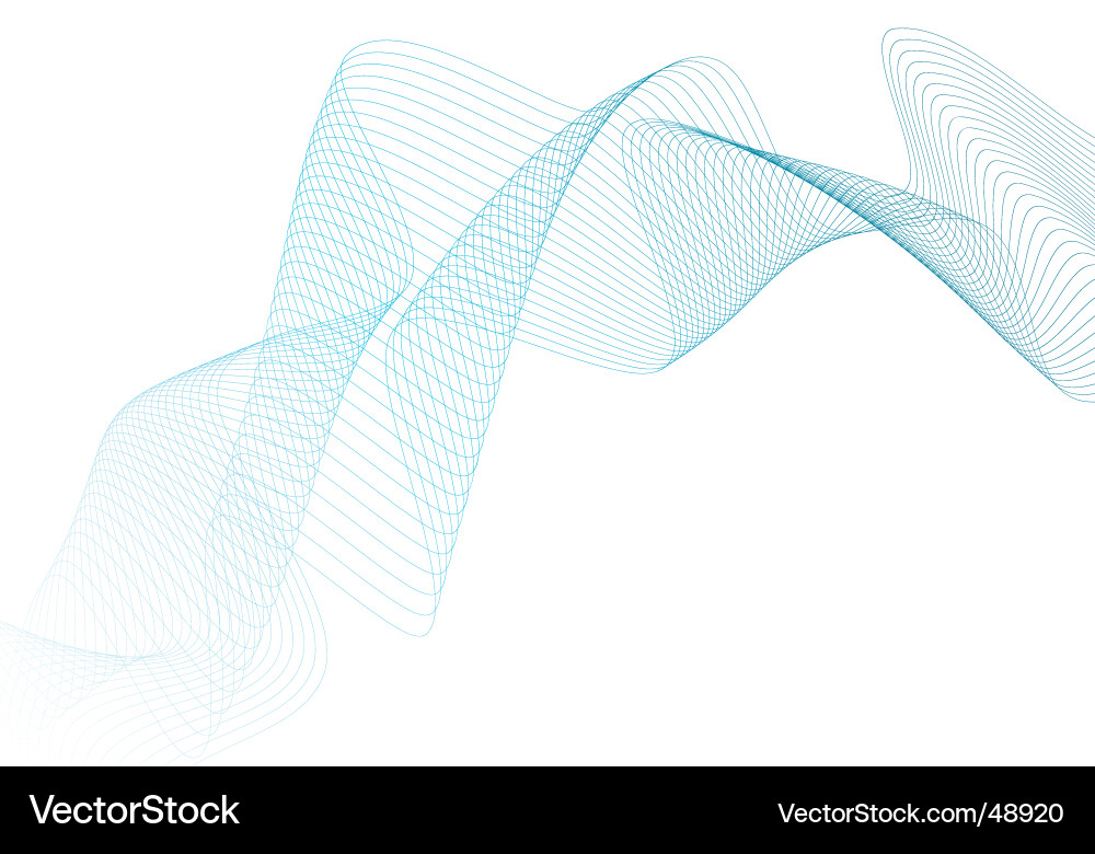 Dynamic Ribbon Flow vector image