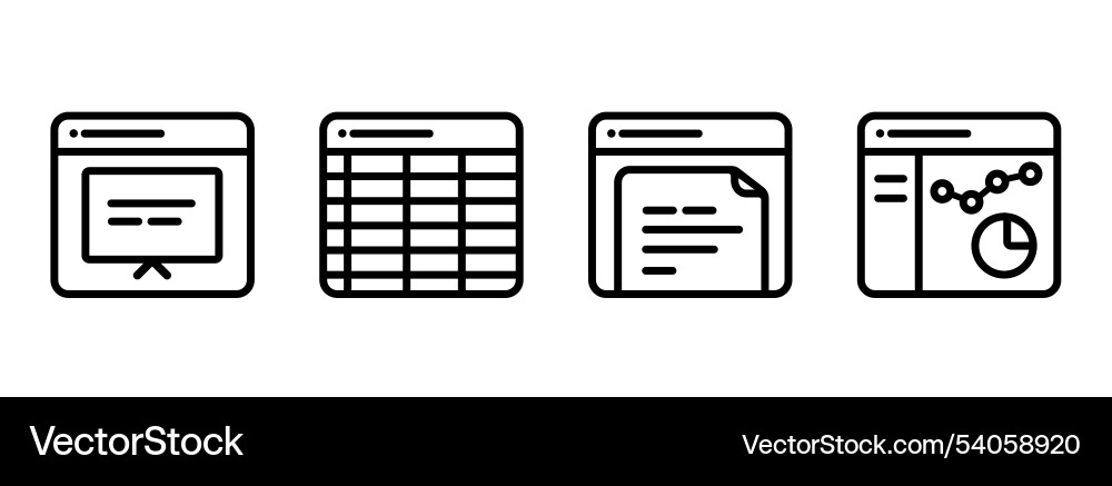 File office productivity tools text editor File office productivity tools text editor vector image