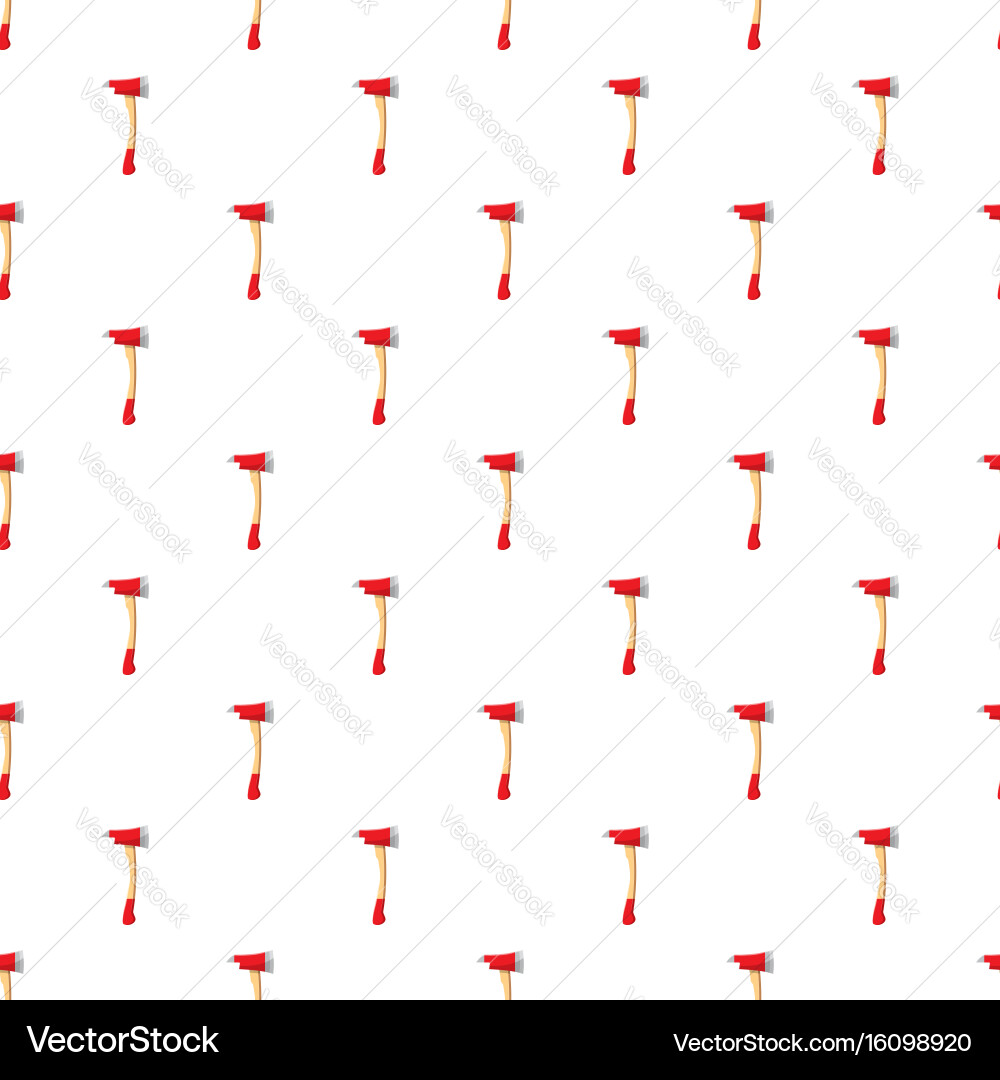 Red axe pattern Vector Image