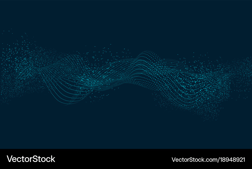 Abstract Particle Waves vector image