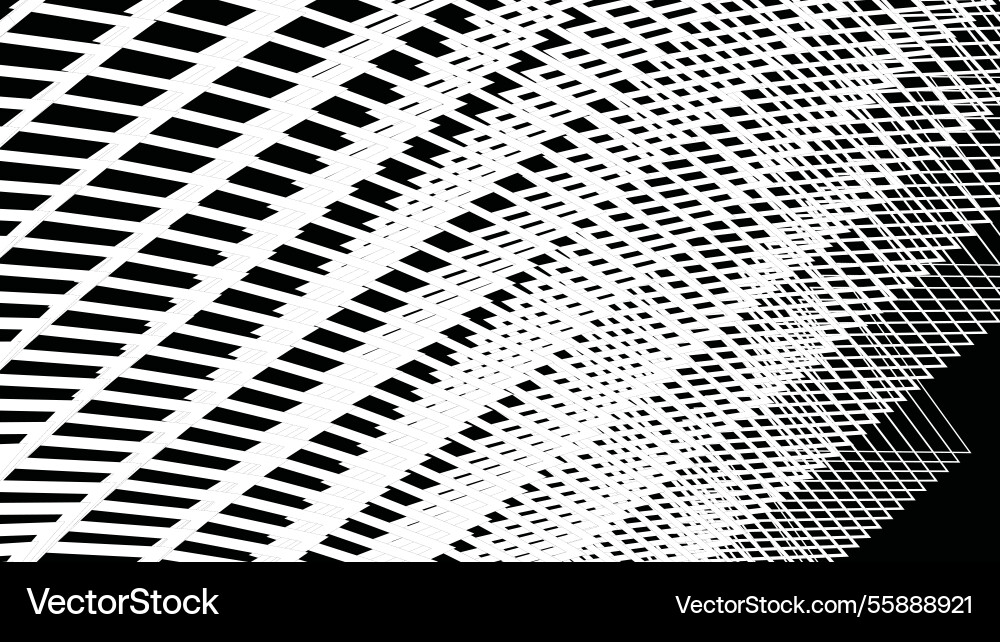 Black and white zig zag line pattern abstract Vector Image