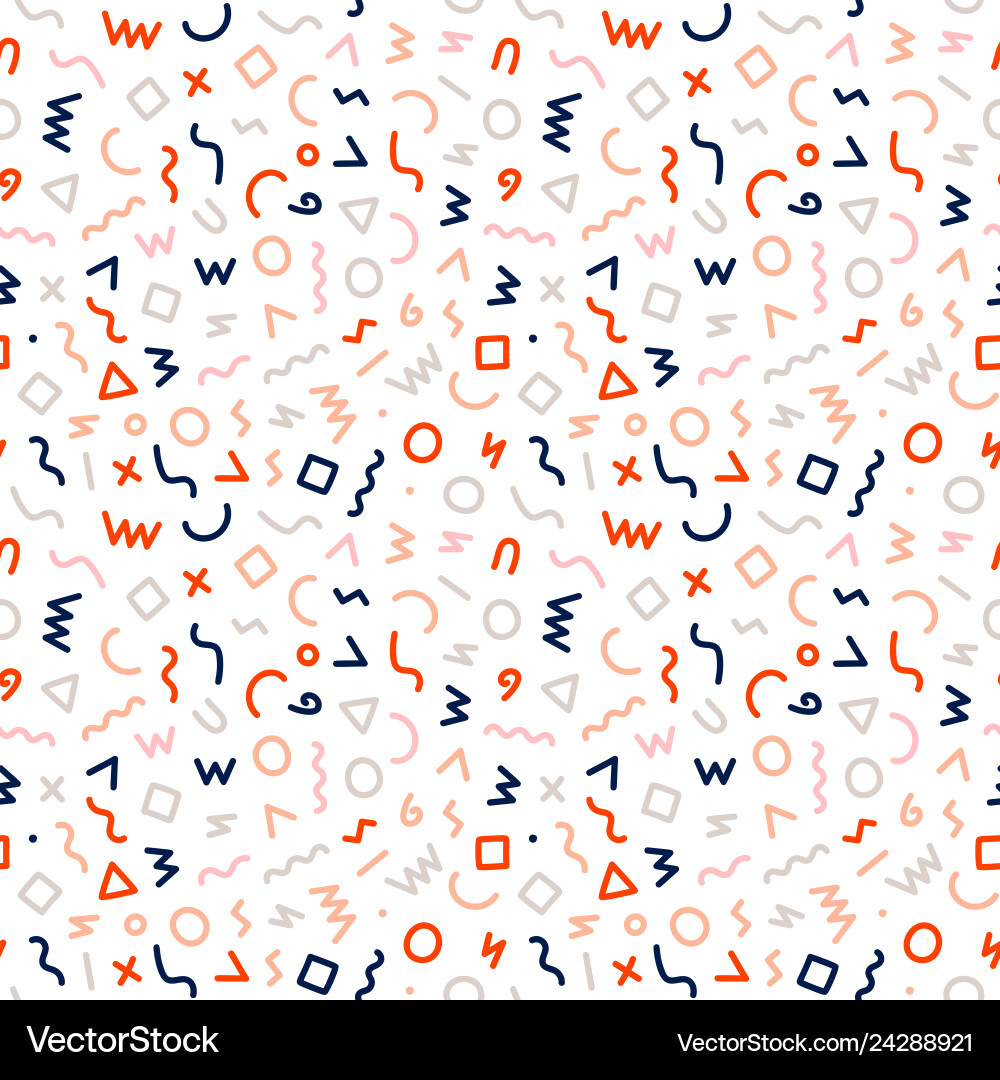 Memphis Abstract Pattern vector image