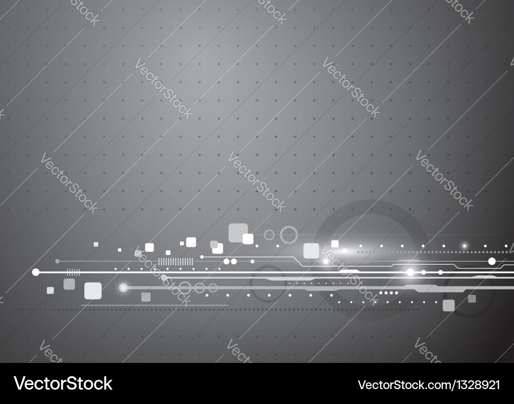Modern Tech Circuit Background Vector Image