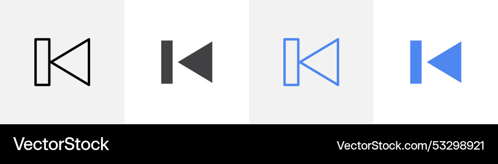 Rewind-Icon-Set verwenden für Web-ui oder App Rewind-Icon-Set verwenden für Web-ui oder App vektorbild