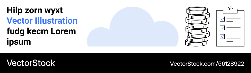 Cloud storage concept with text data Cloud storage concept with text data Vector Image