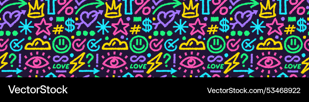 Grunge pattern naive shapes lines forms brush Grunge pattern naive shapes lines forms brush Vector Image