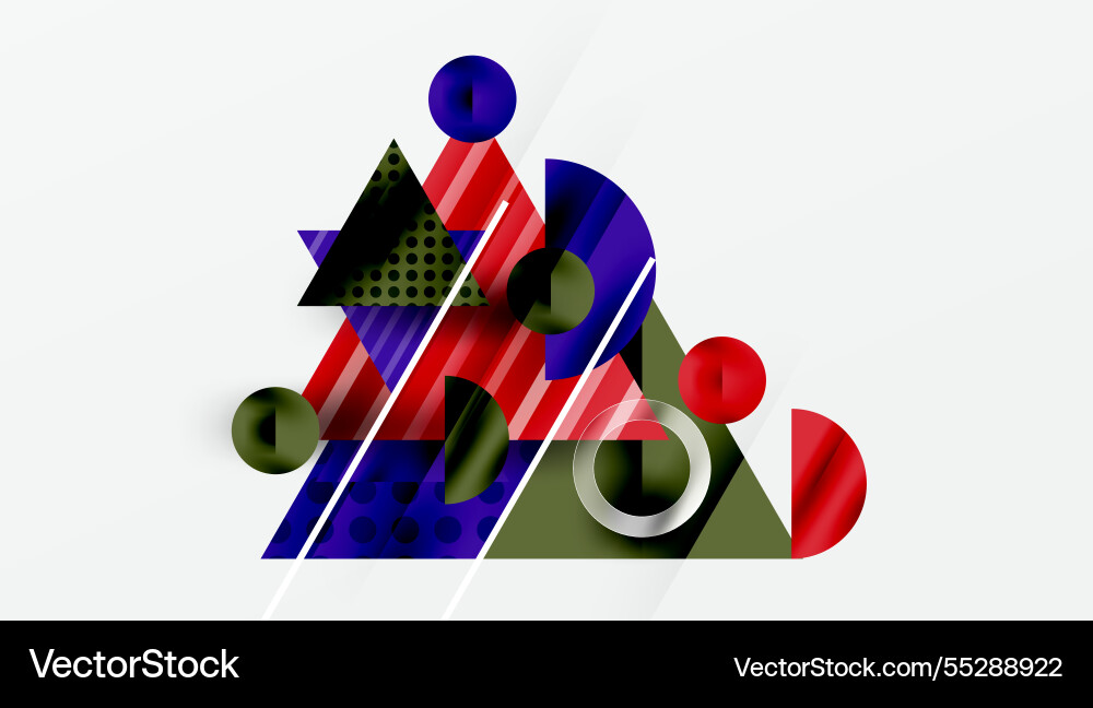 Modern abstract design with overlapping vector image