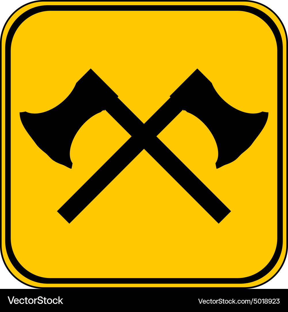 Crossed axes button Vector Image