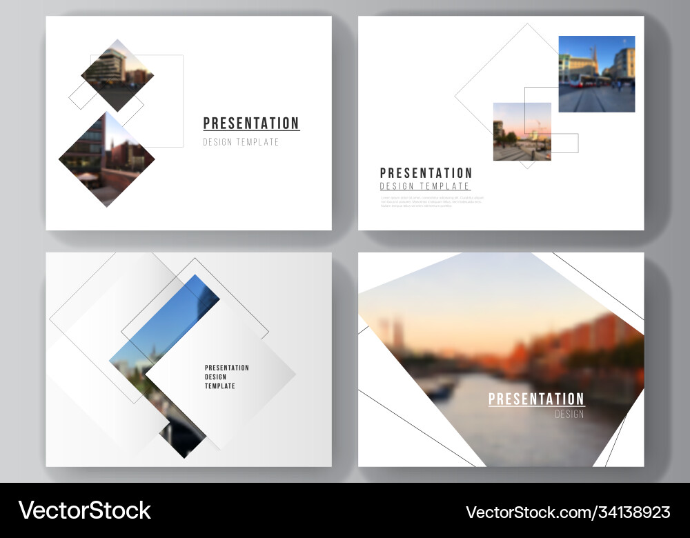 Layout presentation slides design Vector Image
