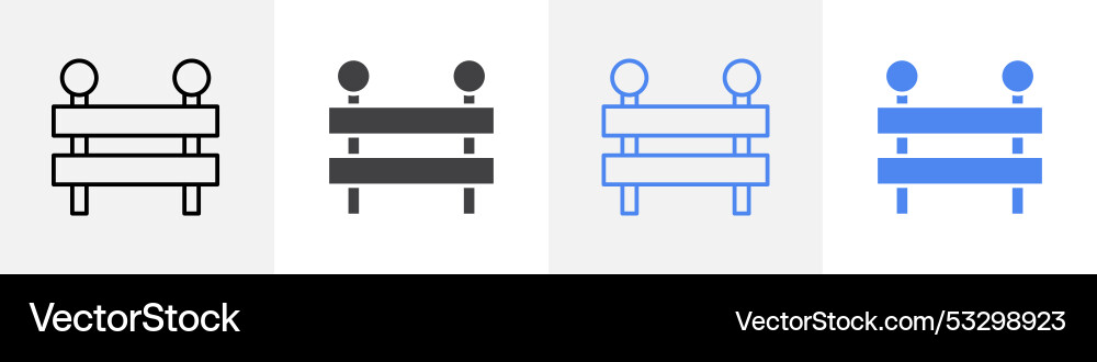 Road bloker icon set use for web ui or app Road bloker icon set use for web ui or app vector image