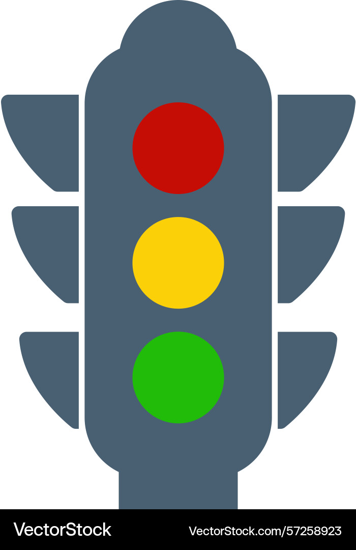 Traffic light icon design template Traffic light icon design template Vector Image