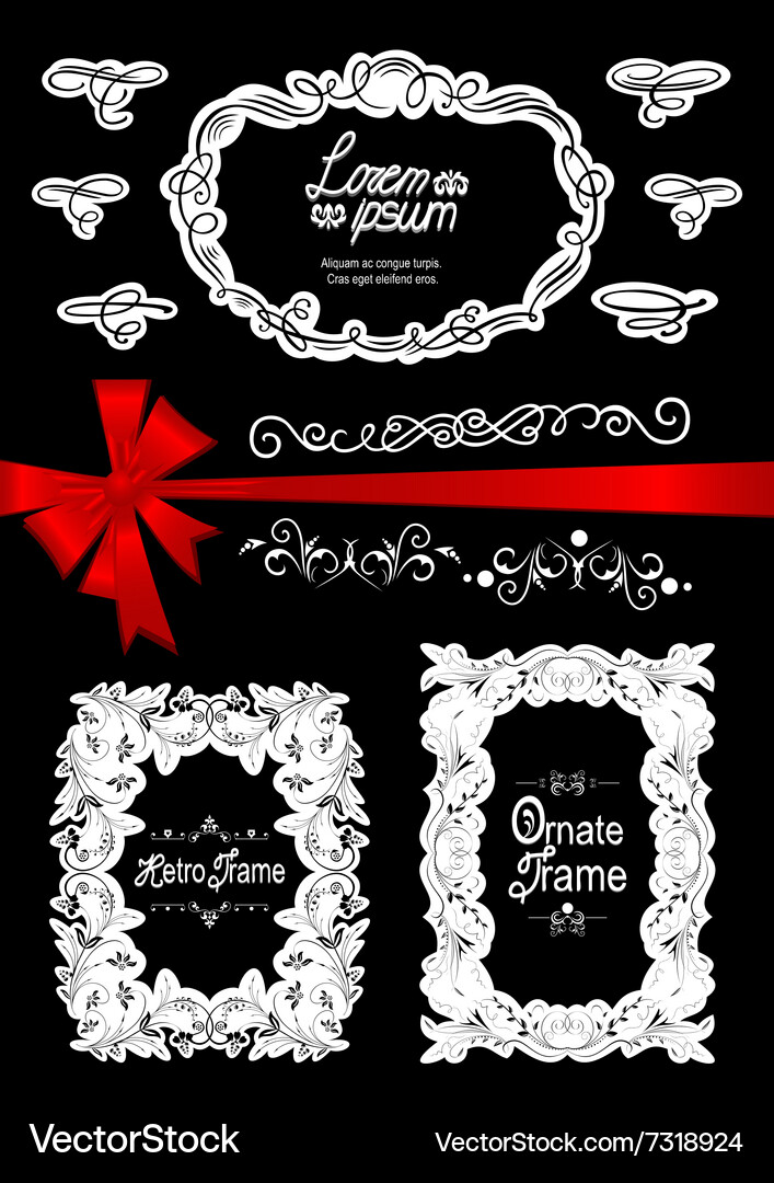 Design elements collection Vector Image
