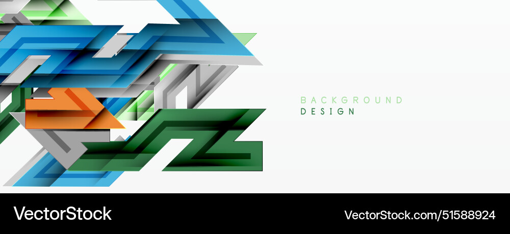 Dynamic lines geometric background Vector Image