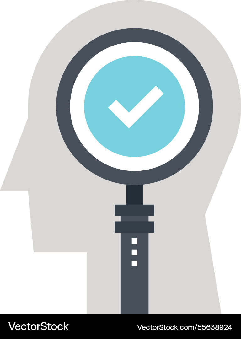 Find solution flat web icon concept Find solution flat web icon concept vector image