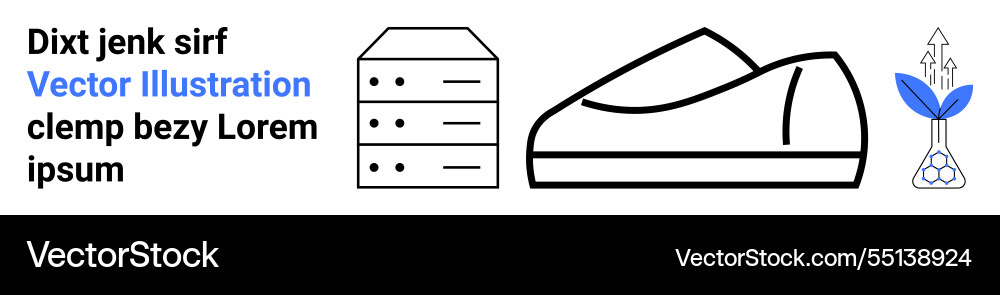 Futuristic tech-shoe design with minimal server Futuristic tech-shoe design with minimal server vector image