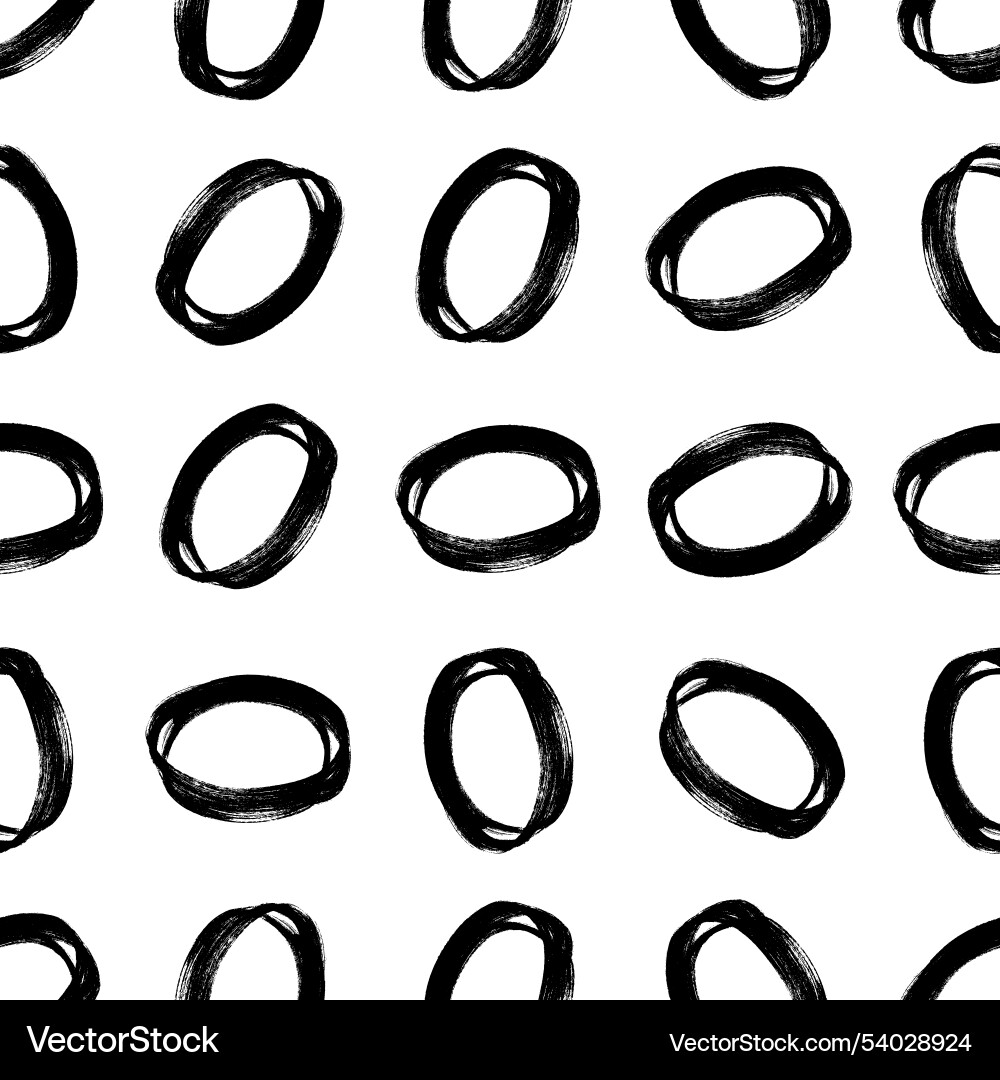 Seamless pattern with sketch circles shape Seamless pattern with sketch circles shape vector image