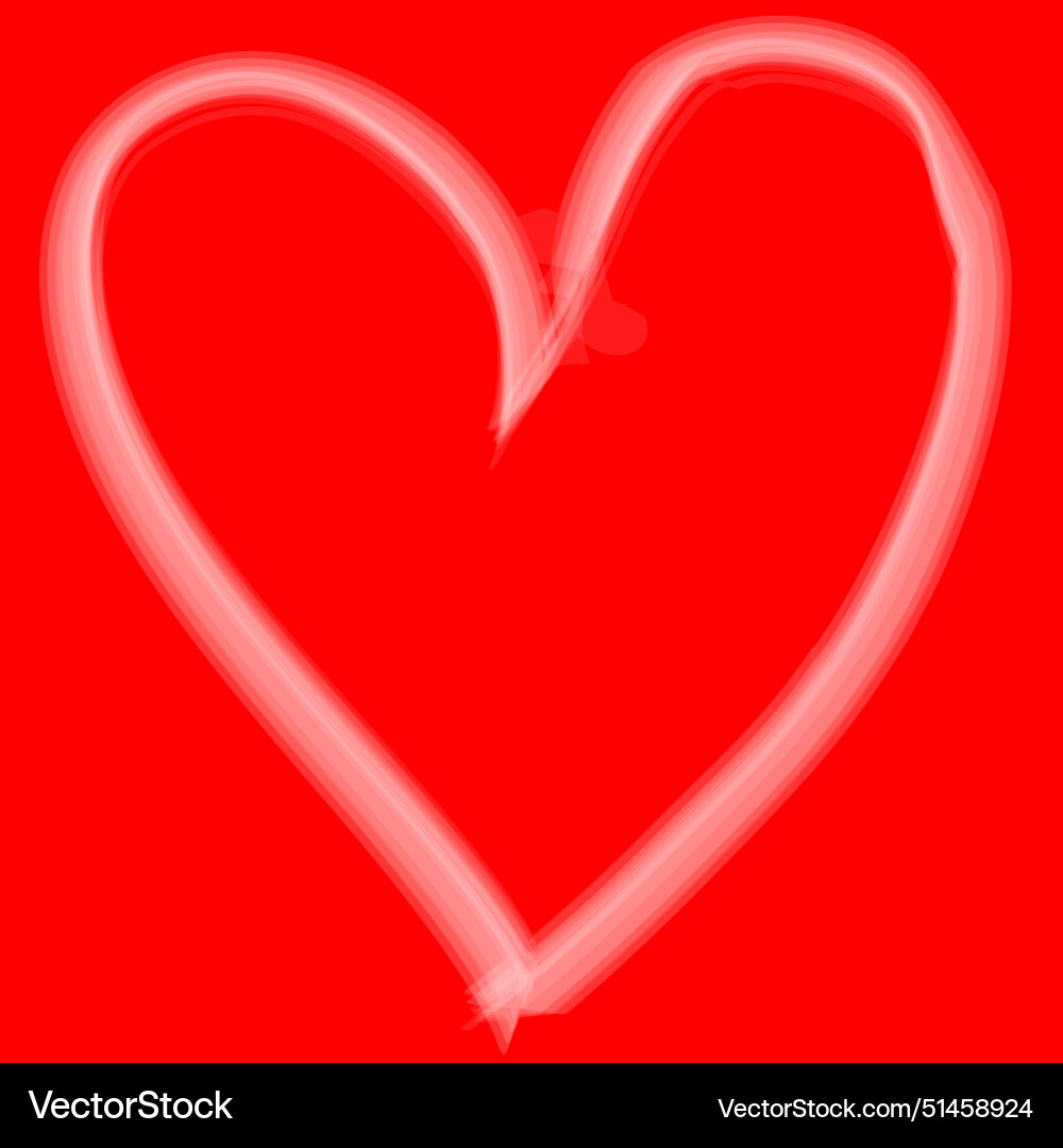 There is a continuous white linear heart pattern There is a continuous white linear heart pattern vector image