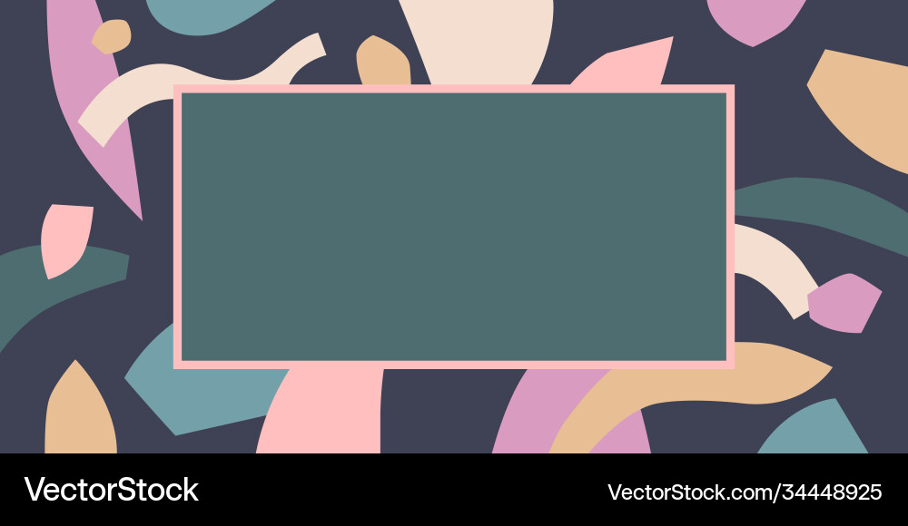 A composition with abstract elements in popular vector image