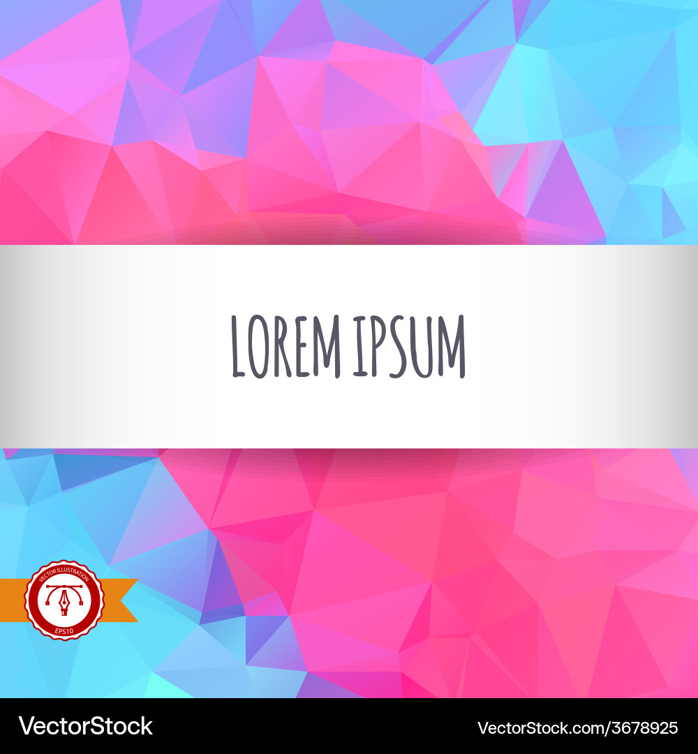 Abstract colorful triangles background Vector Image