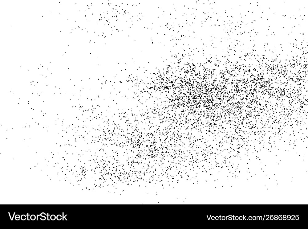 Black grainy texture isolated on white Black grainy texture isolated on white vector image