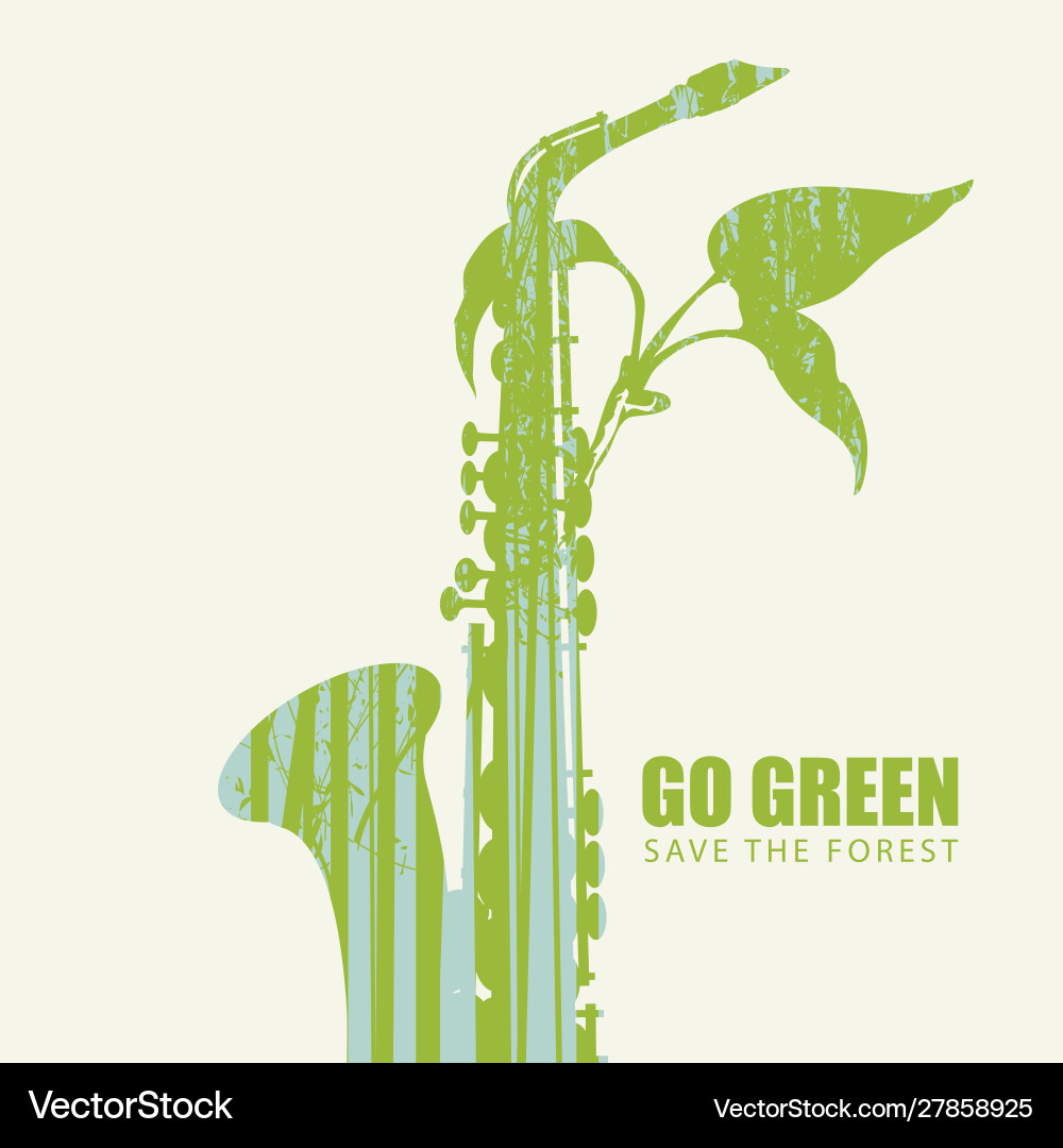 Go green eco poster concept save forest Go green eco poster concept save forest vector image
