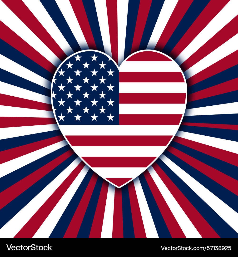 Independence day background with stars Vector Image
