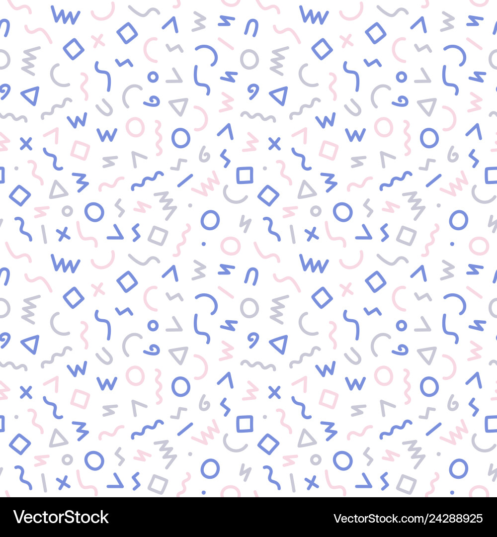 Memphis Abstract Pattern Vector Image