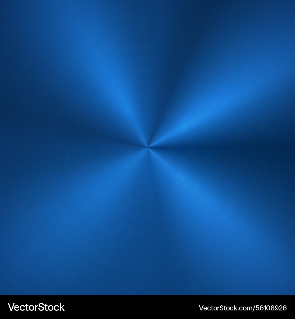 Blue metallic radial gradient with scratches foil Vector Image