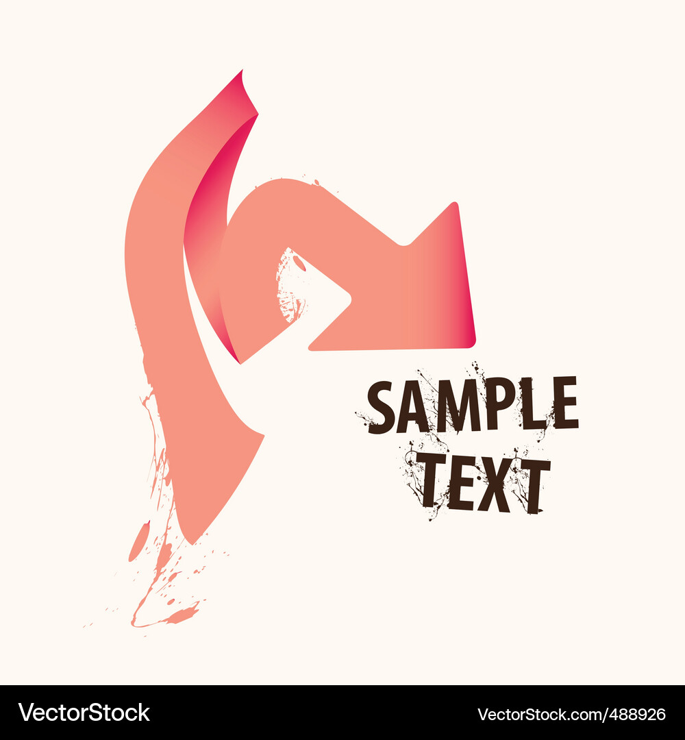 Ribbon arrow Vector Image