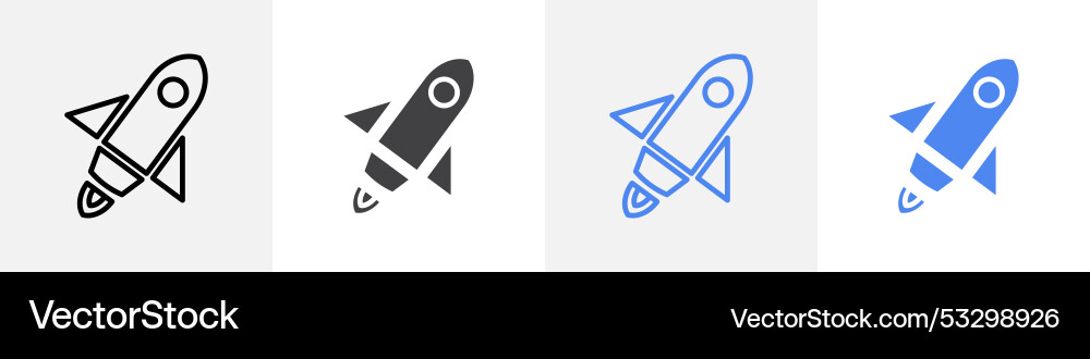 Rocket-Icon-Set verwenden für web ui oder app Rocket-Icon-Set verwenden für web ui oder app vektorbild