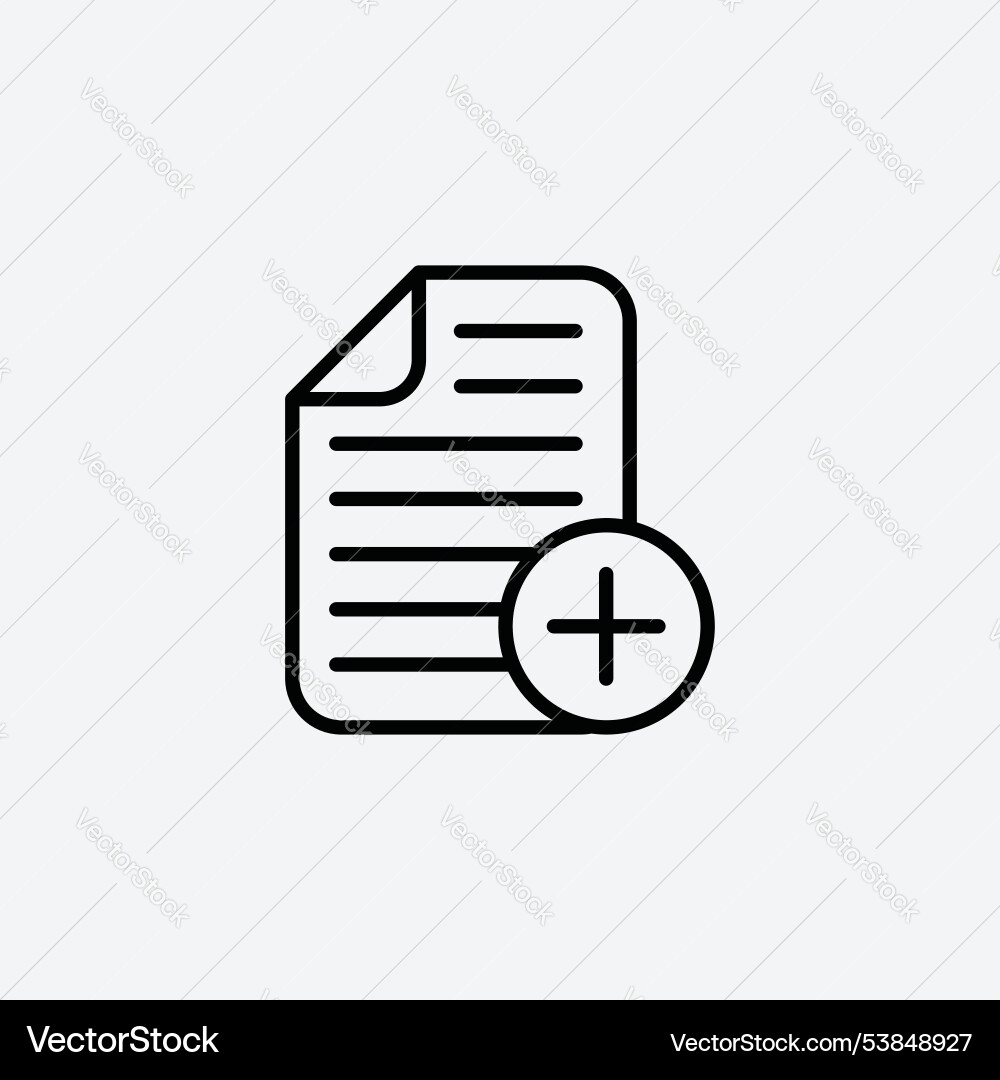 Add document icon set Add document icon set vector image