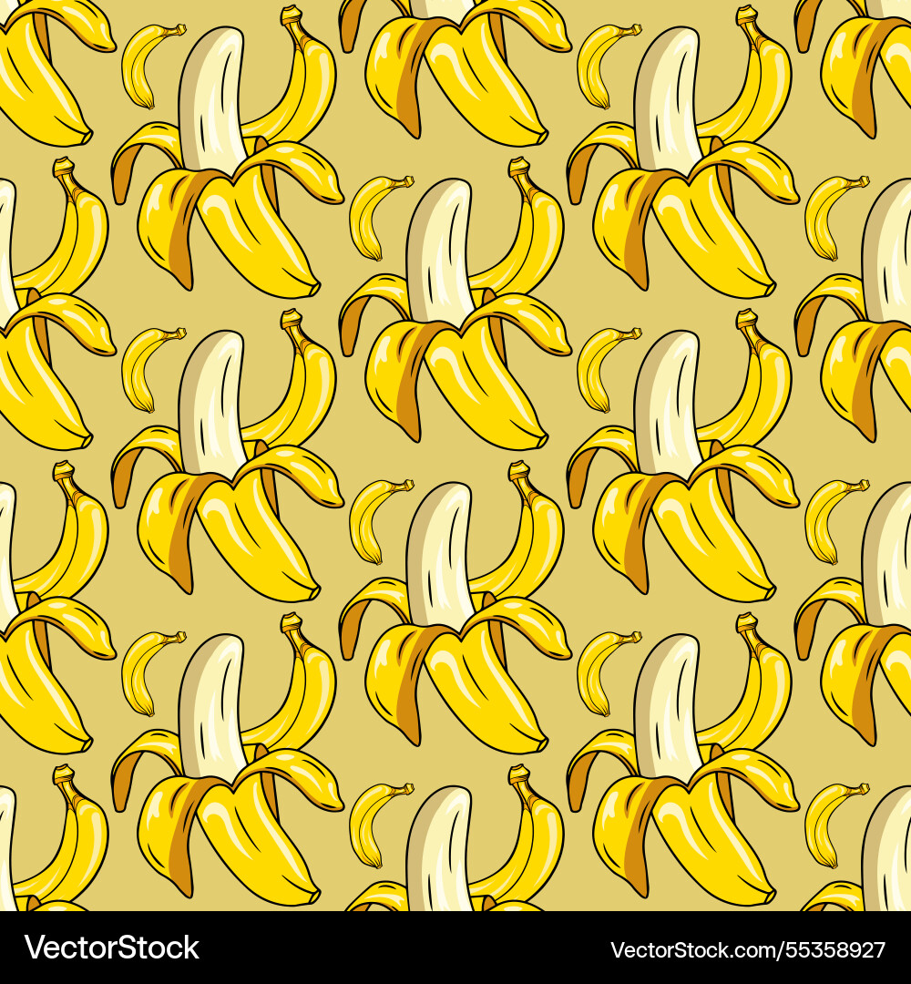 Banana waves pattern fluid and dynamic design Banana waves pattern fluid and dynamic design vector image