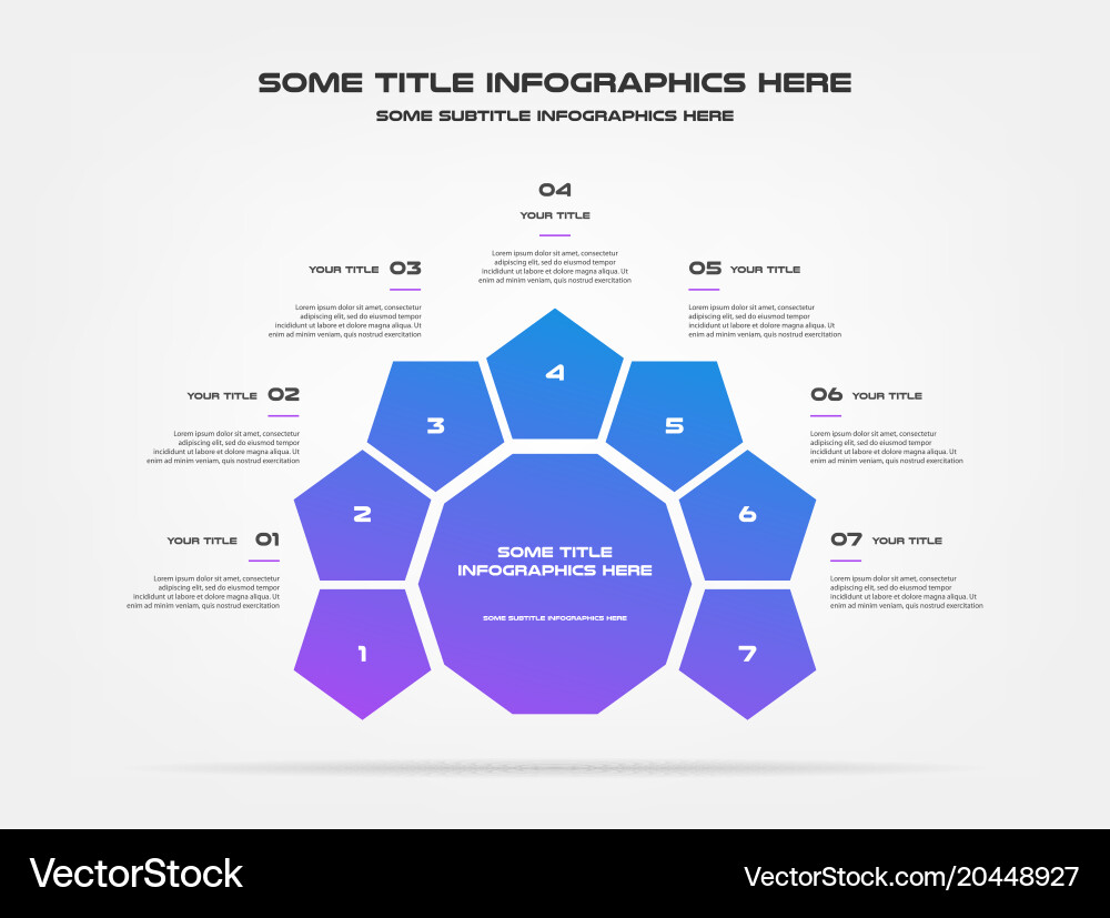 Chart of percentage infographics element graph vector image