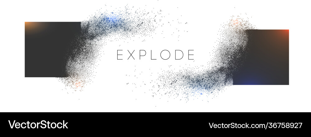 Dynamic Explosion Burst Vector Image