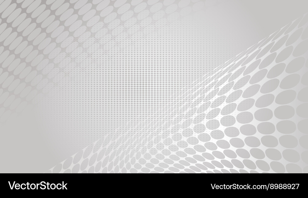 Dynamic Gray Dots Background Vector Image