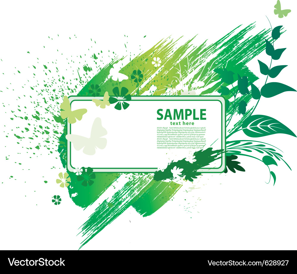 Grunge nature background vector image
