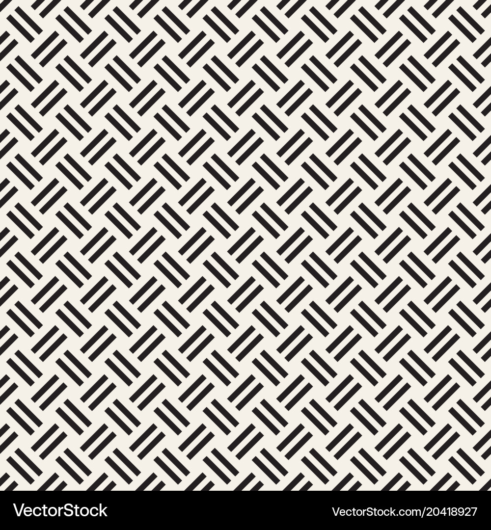 Monochrome Lattice Twill Pattern vector image