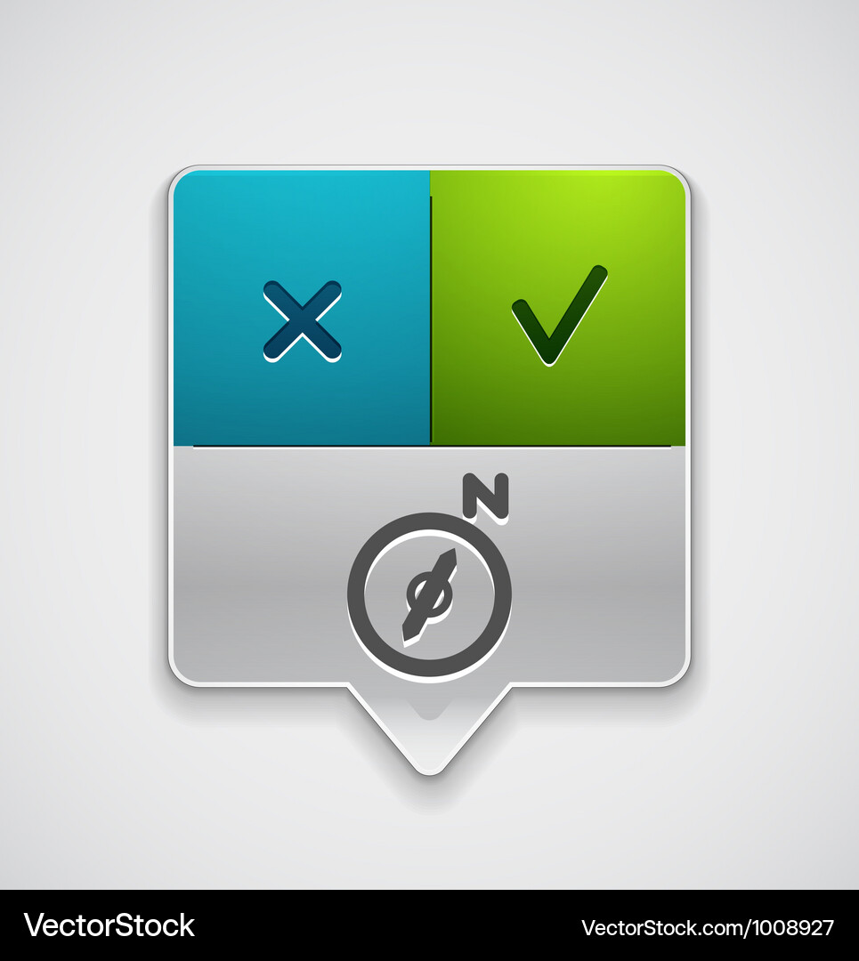 Navigation Pointer-Symbol Vektorbild