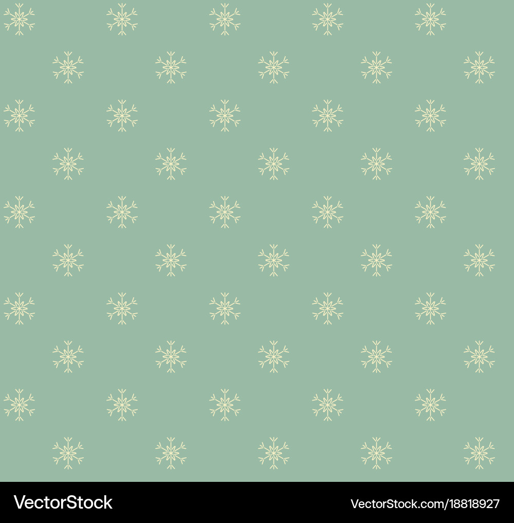 Winter Snowflake Pattern Vector Image